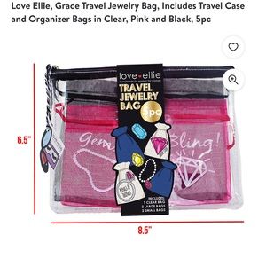 Love Ellie Travel Bags 5/$20 cute for Jewelry and to give as hostess gifts.
